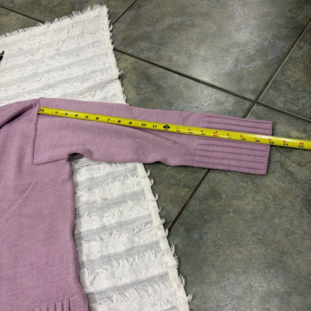 Eileen Fisher Sweater Womens M Pink Italian Merino Wool Relaxed Turtleneck Tunic - Picture 12 of 12